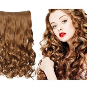 Hair Extension with Curly Clips NWT